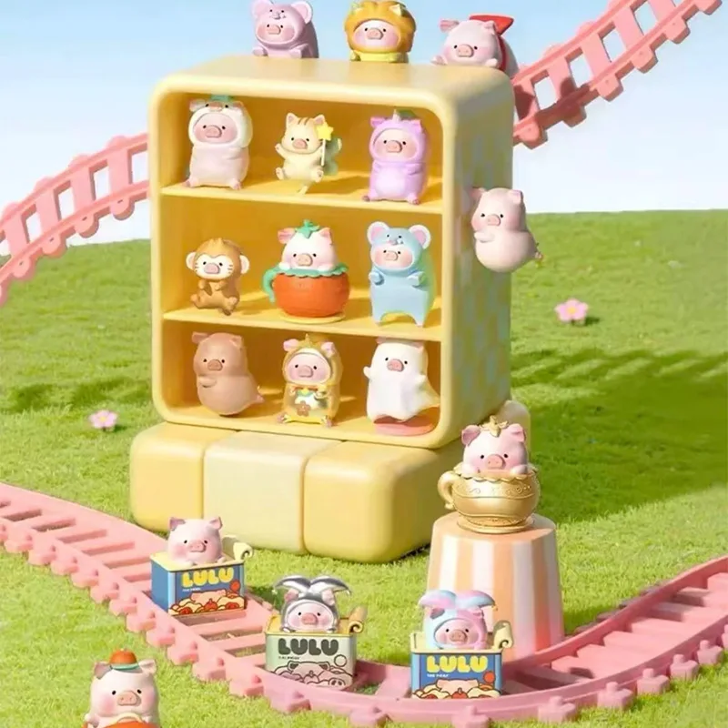 

New Original Lulu The Piggy Hipper Series Blind Box Piglet Head Cute Mini Collection Model Doll Mystery Gift Ornament