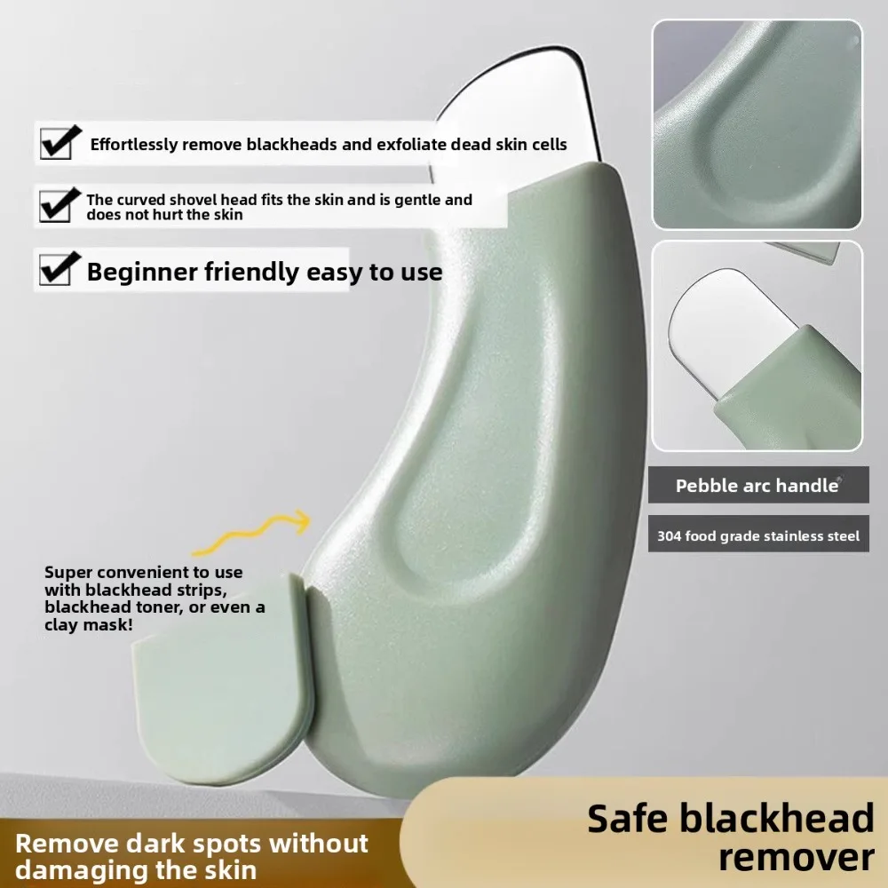 1 Pcs Facial Blackhead Removal Tool Silicone Remove Whitehead Acne Blackhead Scraper Handheld Deep Clean Sebum Remover