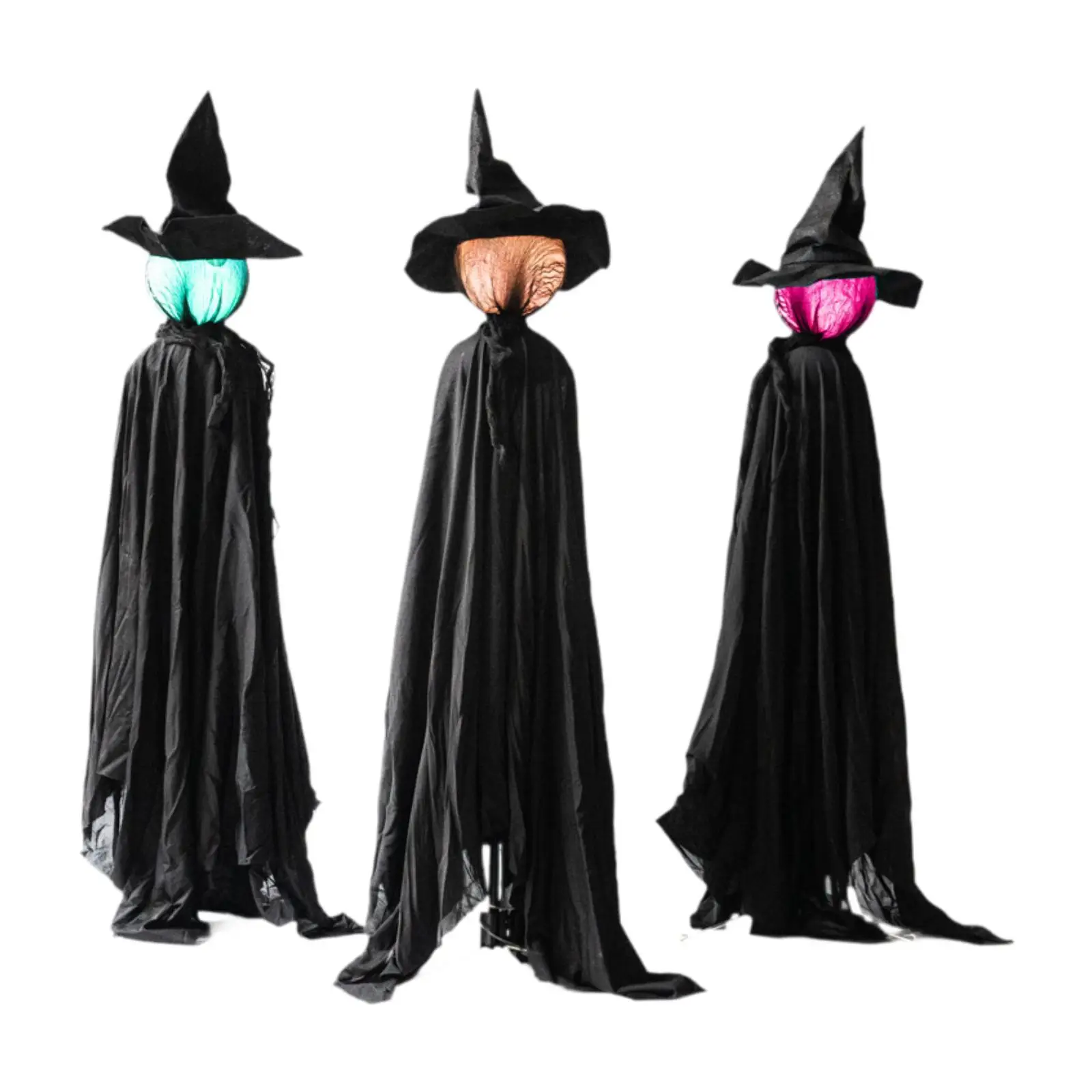 3Pcs Halloween Wizard Lamp Prank Props Outdoor Decor Home Festival Decoration Scary Decor Yard Lawn Horror Layout Witch Stake