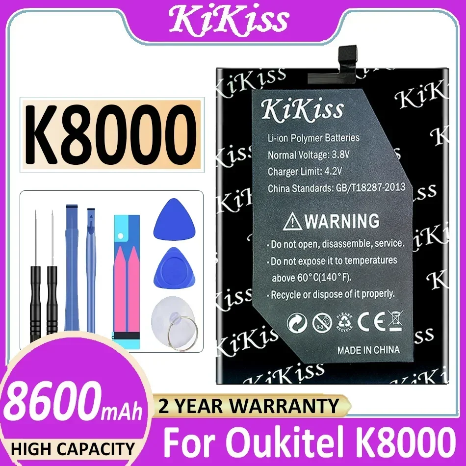 KiKiss Battery For Oukitel K3 K5 K6 K7 K9 K10 K12 K13 K15 Plus Pro / K4000 K5000 K6000 K8000 K10000 Pro Max