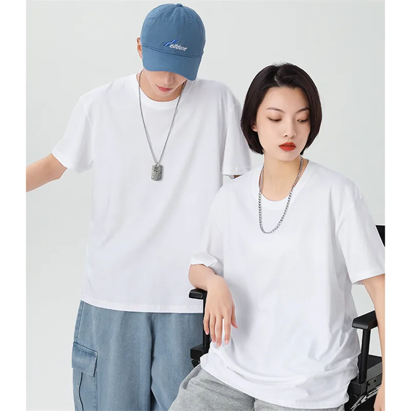 Summer New Mens Women Solid Color Short Sleeve T Shirts Fashion Men Cotton O Collared T Shirt Tops Male Playeras Hombre 19 Color