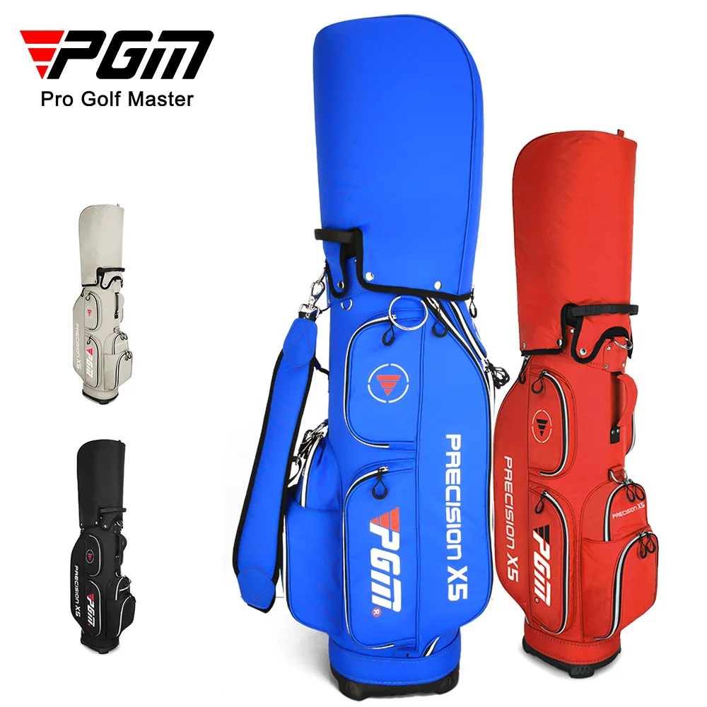 PGM Urltra-Light Golf Bags Waterproof Nylon Golf Standard Ball Package Large Capacity Durable Stand Bags with Shoulder Stap