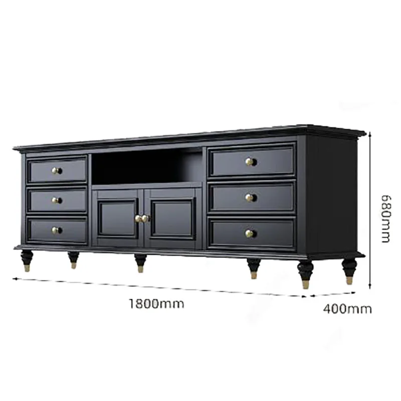Luxury Modern Tv Unit Design Retro Simple Rustic Tv Table Living Room Multifunction Meuble De Télévision Mid Century Furniture