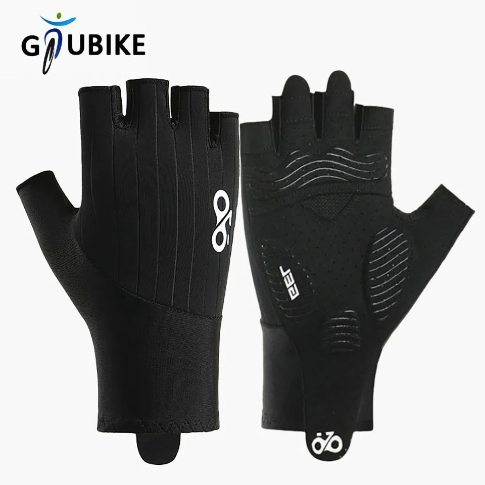 Luvas de ciclismo de verão GTUBIKE, antiderrapantes e absorventes de choque, esportes ao ar livre, respiráveis, para bicicleta de montanha, luva de meio dedo
