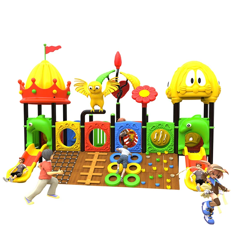 Children Play Set Plastic Commercial Large Kids Outdoor Playground Equipment