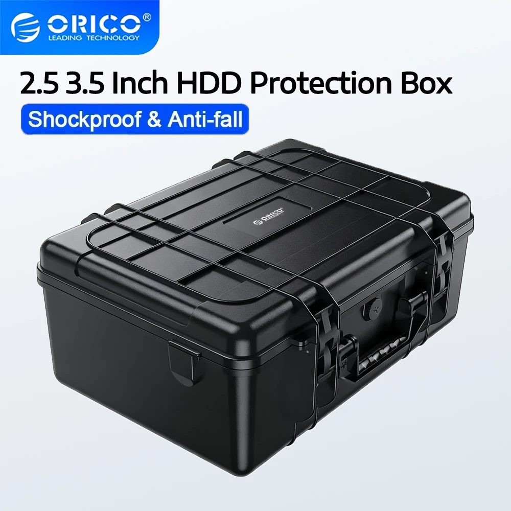 ORICO HDD Protection Storage Case 20 Bay 2.5 3.5 Inch Hard Drive Storage Box Portable Multi Bay For Outdoor Dustproof shockproof