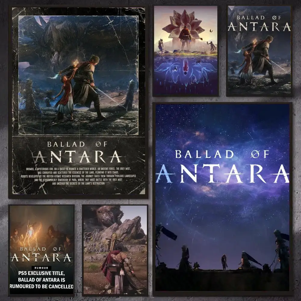 Game B-Ballad of Antara dark fantasy Poster Modern Aesthetic Cool Premium Decor for Bedrooms and Gaming Rooms