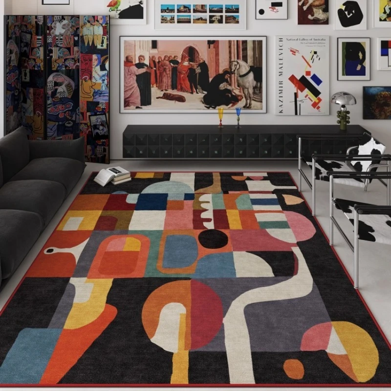 الإبداعية الدوبامين سجادة غرفة معيشة هندسية الفن نمط غرفة نوم البساط الراقية ضوء الفاخرة ديكور المنزل طاولة القهوة حصيرة вг #3