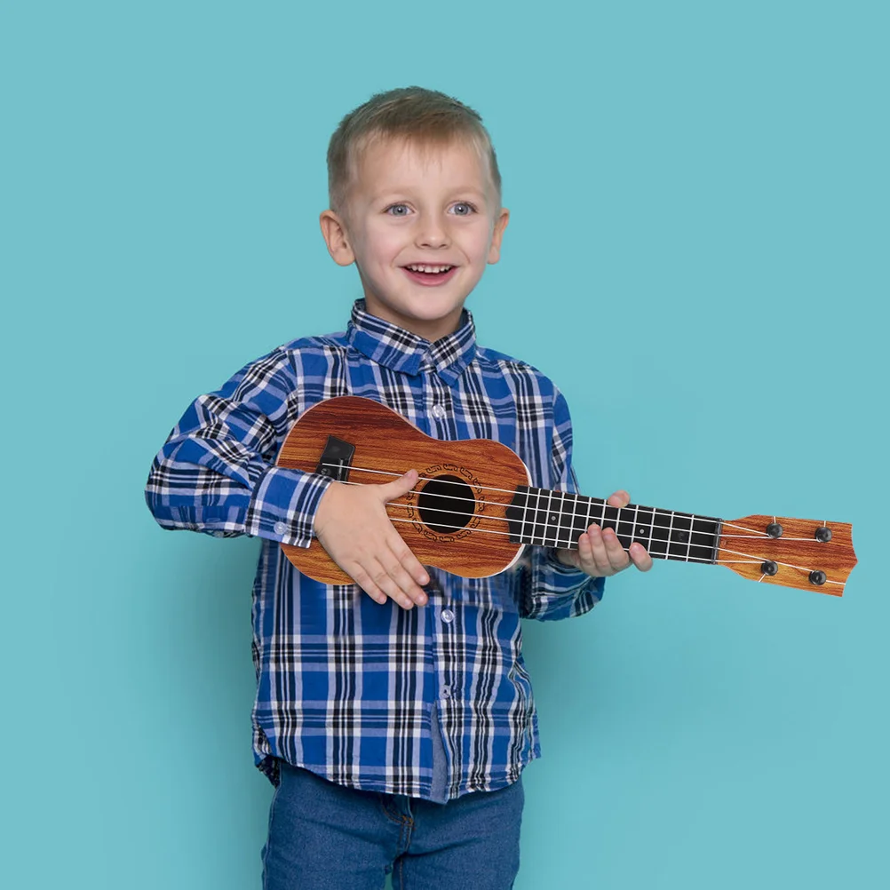 Drewniana zabawka na ukulele maluch dziewczynek zabawki Instrument muzyczny Kid Mini gitara edukacyjna dla dzieci