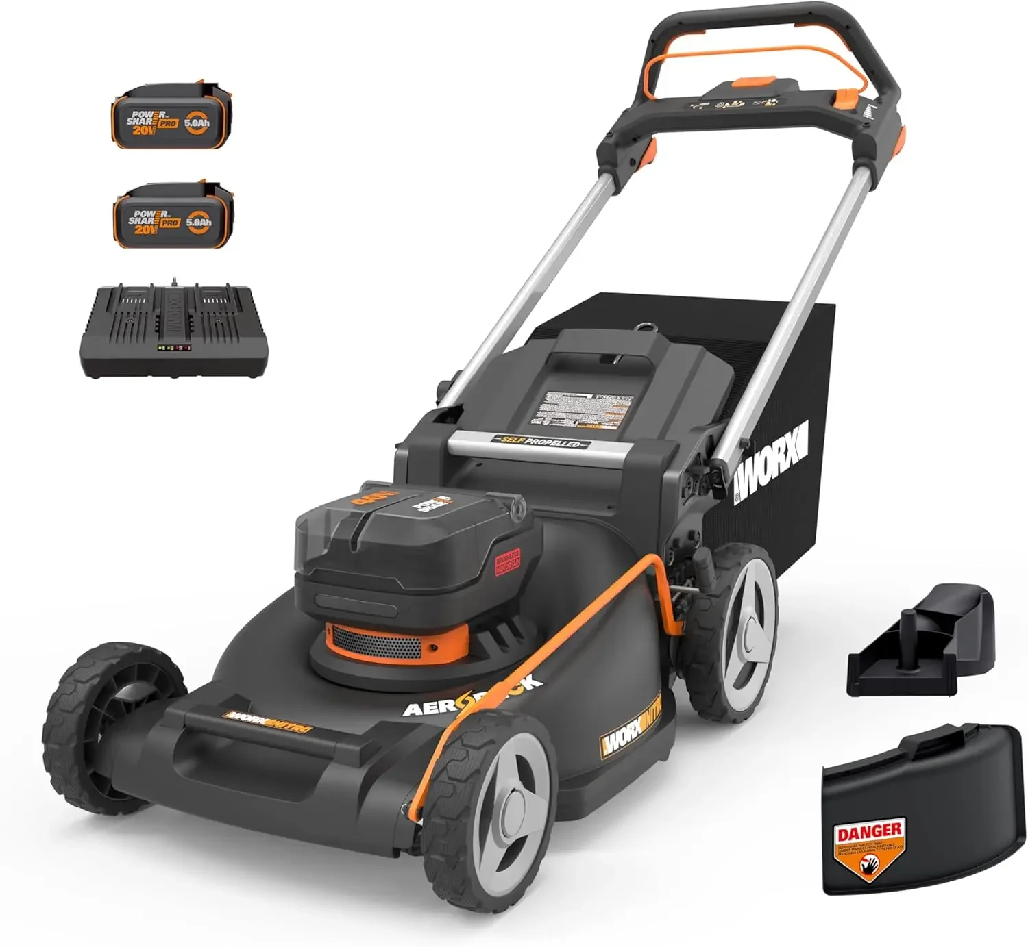 

Nitro 40V 21" Self-propelled Lawn Mower w/Aerodeck & IntelliCut, Battery Lawn Mower with Variable Speed