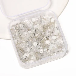 700Pcs/box Silver Color Japanese Seed Beads Mixed Delica Round Glass Beads Multi-shapes Twist Bugle Tube For Clothing Accessory