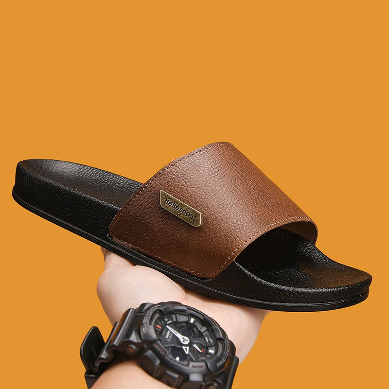 

2025 New Model Anti-slip and Wear-resistant Slip-on Shoes, Men's Casual Outerwear Shoes, Trendy Beach Flip-flops