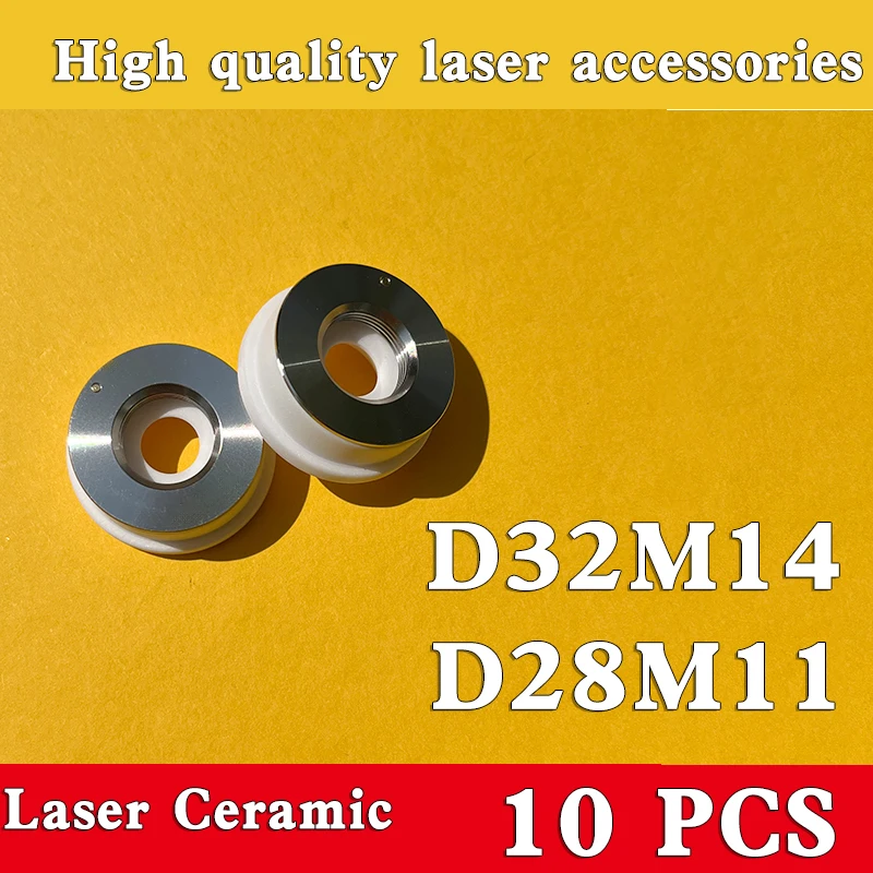 10 Stück Laser-Keramikringe D28 32mm M11/14 Düsenhalter Faserschneidkopf-Teile für Raytools WSX – Detail 1
