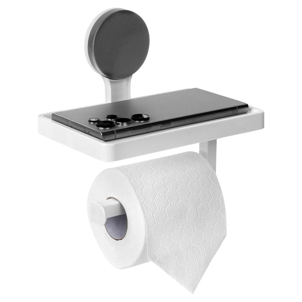 Toiletrolhouder met zuigplank