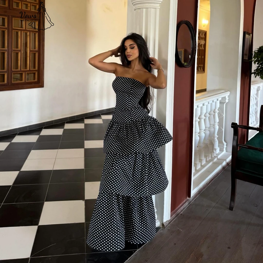 Vows Abiti da sera su misura per occasioni speciali Abito con spalle scoperte Soiree Abiti da festa eleganti in tessuto di raso Abito da ballo 2025