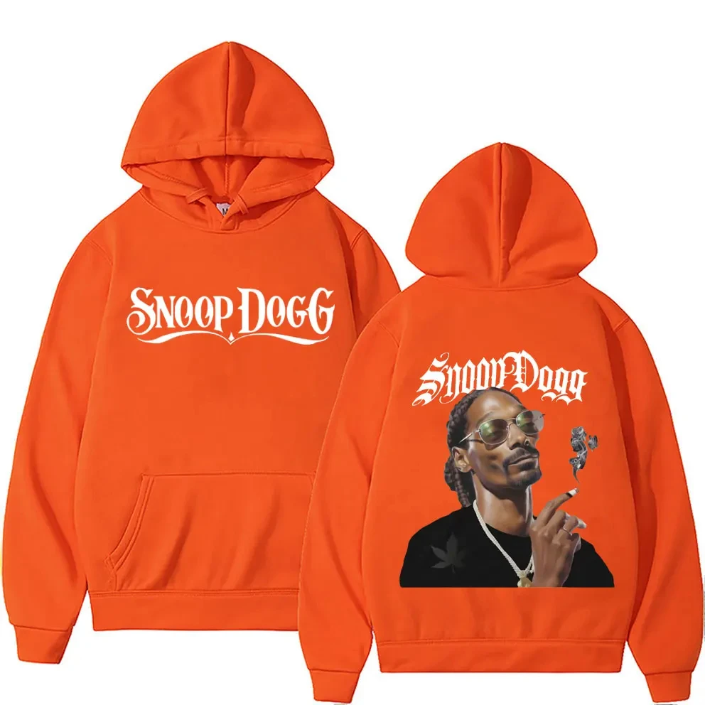 Male Fashion Y2K Long Sleeve Pullovers Sweatshirt Streetwear Vintage Snoop Dogg Graphic Hoodie Men Casual Hip Hop Style Hoodies