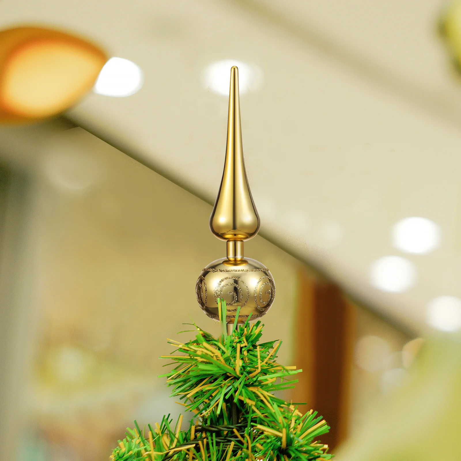 

3Pcs Christmas Tree Topper Star Plastic Decorative Xmas Tree Ornaments Holiday Supplies Xmas Decor Christmas Supplies