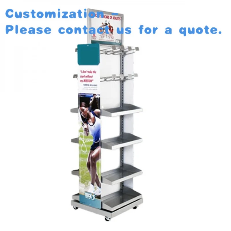 

custom.Custom Shop Store Supermarket Floor Standing Metal Bag Display Shelf Stand Rack
