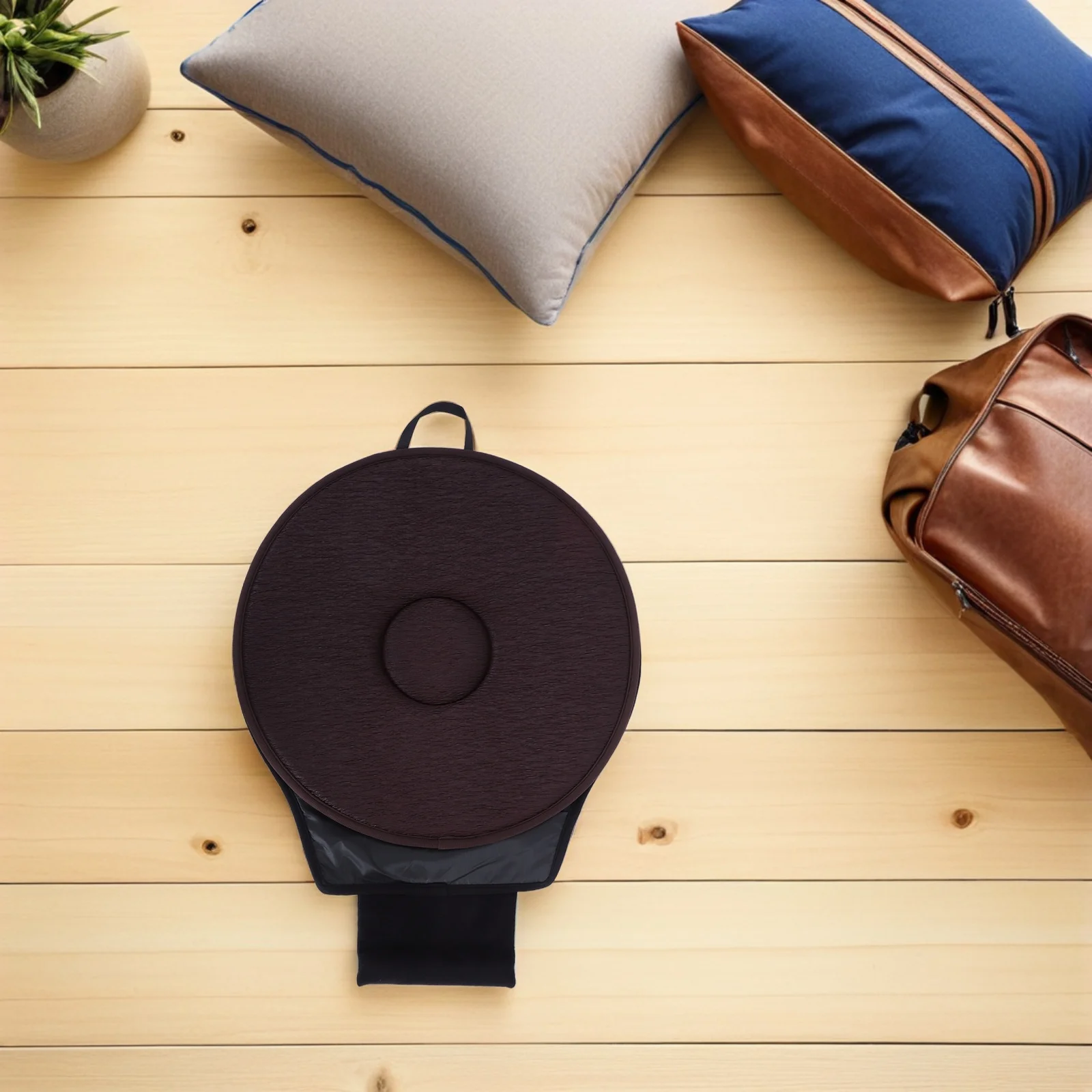 

360 Degree Rotation Car Seat Cushion Fabric Breathable Swivel Seat Pad for Car Home Office Use Lightweight Cushion