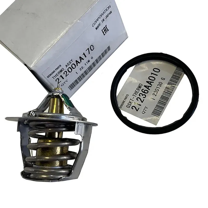 New Genuine OEM 21200AA170 / 21236AA010 Engine Coolant Thermostat Aisin With Gasket For Subaru Forester Legacy Outback