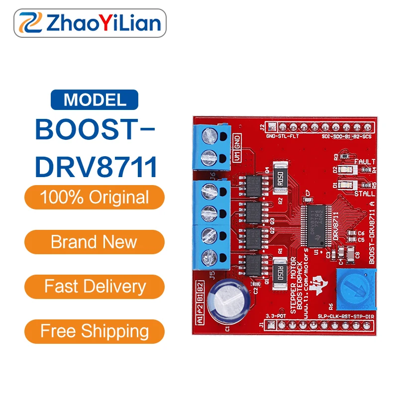 For BOOST DRV8711 Stepper Motor Driver Booster Pack 50V 4 5A Full Bridge Motor Drive Evaluation Board Spot Stock