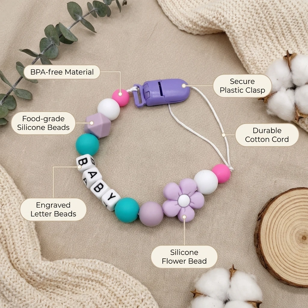 Personalizowany klips do smocz – Baby Teethers recenzja i cena