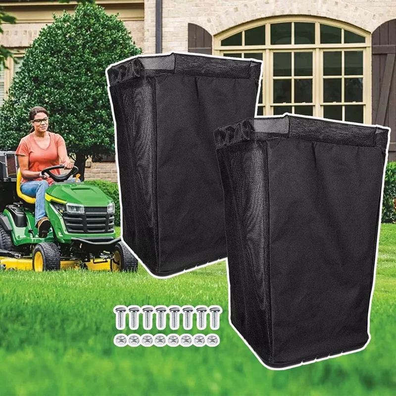 

AM122416 2PCS/Set Lawnmower Grass Bag Replace for John Deere AM101602 Grass Bags