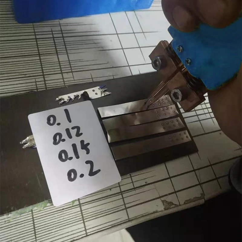 Gatillo de pluma de soldadura por puntos de mano integrado automático, Interruptor incorporado, azul, bricolaje
