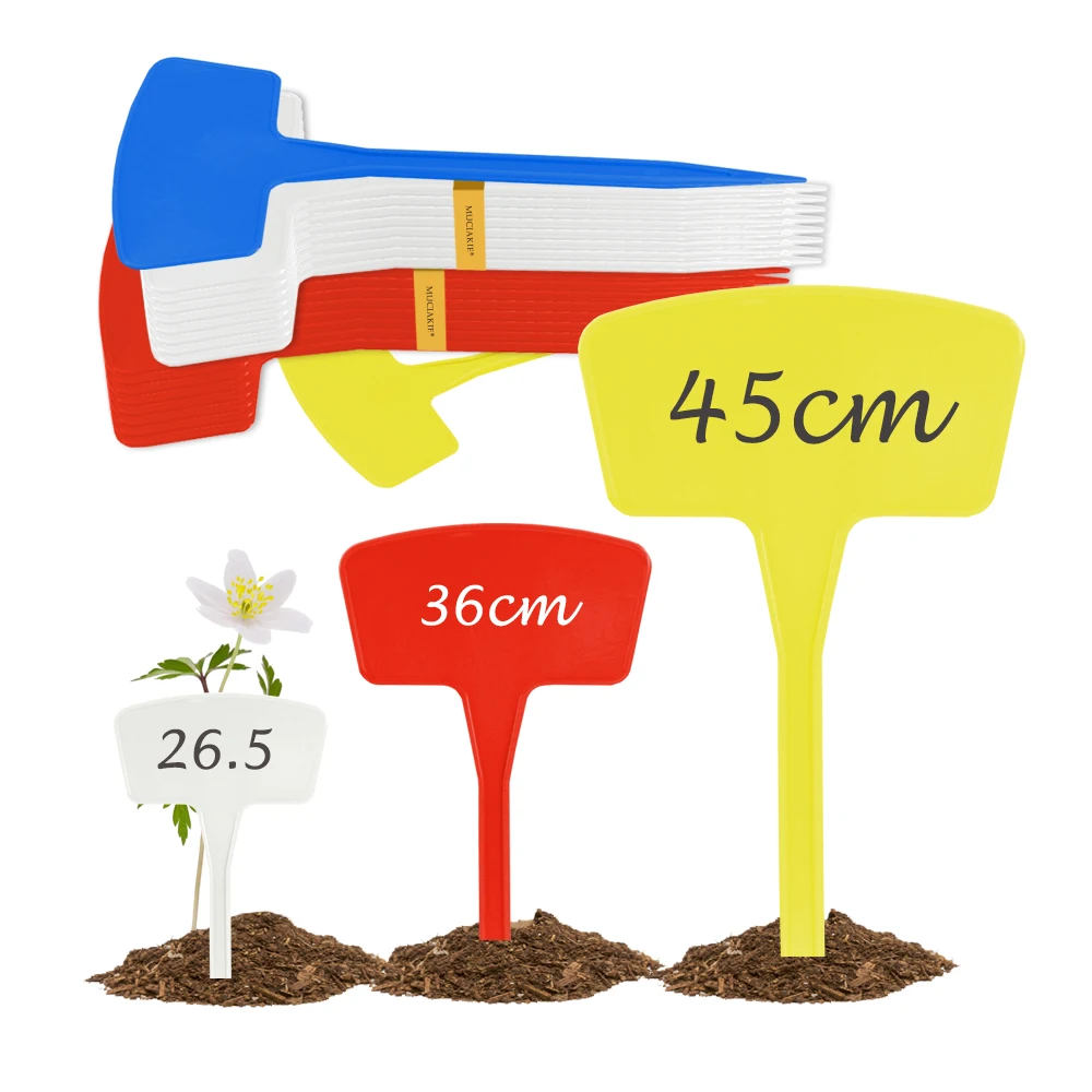 4-48PCS 26.5CM 36CM 45CM Tall Thick Outdoor Large Plastic Plant Tags Garden Greenhouse Landscaping Labels Shrub Flowers Markers