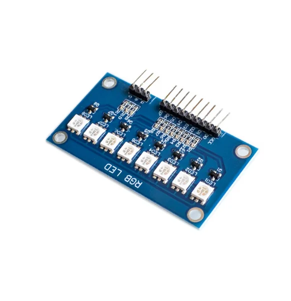 8-channel LED flow light module RGB red green blue three color microcontroller development board