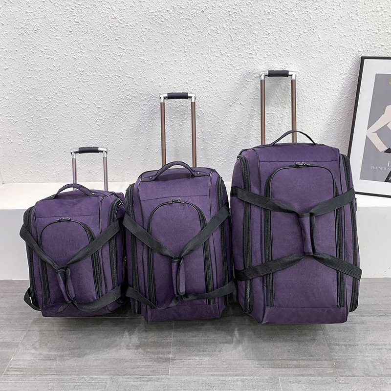 New style trolley casters travel bag, business expansion, multifunctional, lightweight, and large capacity handbag портплед