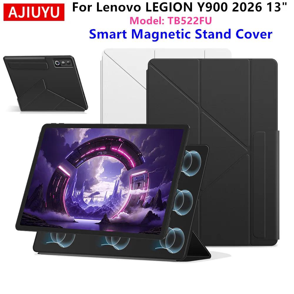 AJIUYU Magnetic Case For Lenovo Legion Y900 13 inch 2026 Smart Book Cover Funda for LEGION Y900 TB522FU 13'' 13.0