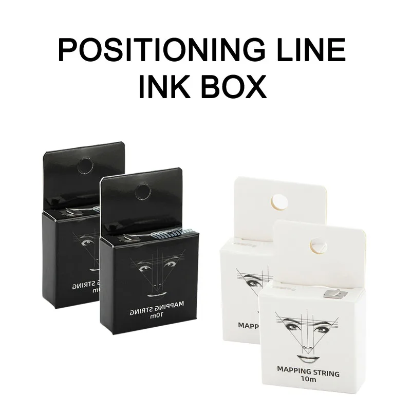 Microblading Pre-ink 10m Mapping String for Eyebow Dyeing Liner Thread Positioning Eyebrow Semi Permanent Measuring Tool WSPJ02