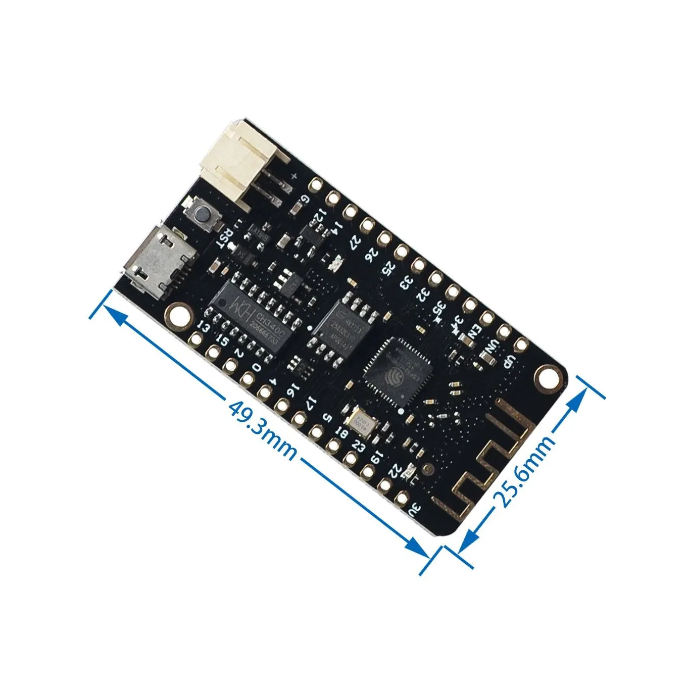 Wifi for Bluetooth Development Board Antenna ESP32 ESP-32 REV1 CH340 CH340G MicroPython Micro USB Lithium Battery Interface