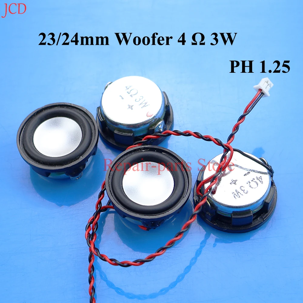 1 Stück 23/24mm Tieftöner 4 Ohm 3W Vollbereichslautsprecher Neodym Mini Audio Mobiles Gerät Bass-Sound Lautsprecher DIY Heimkino – Detail 1