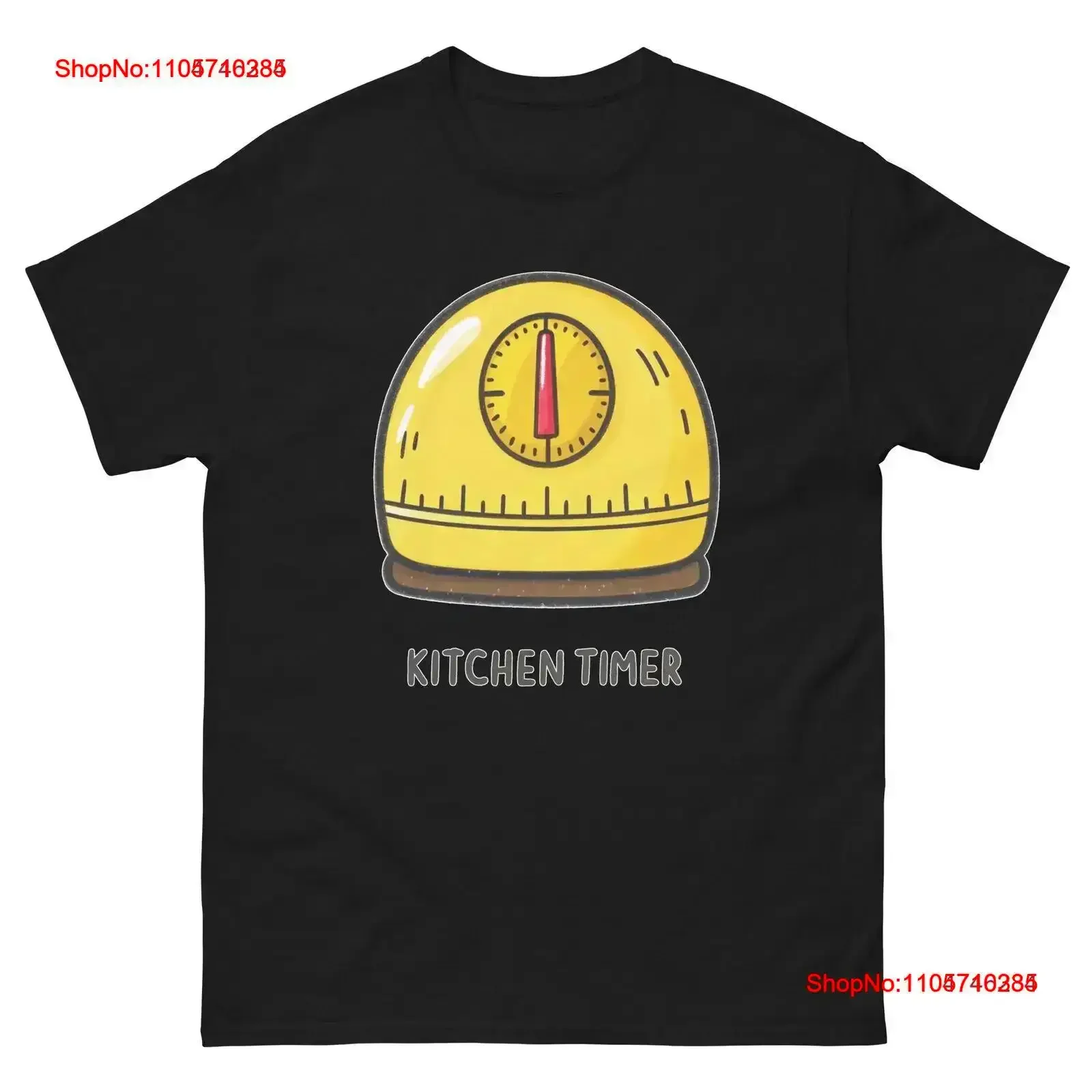 Kitchen Timer Home Cooking Culinary Utensil T Shirt vintage Washed designer clothes Breathable Comfortable Slightly fashion
