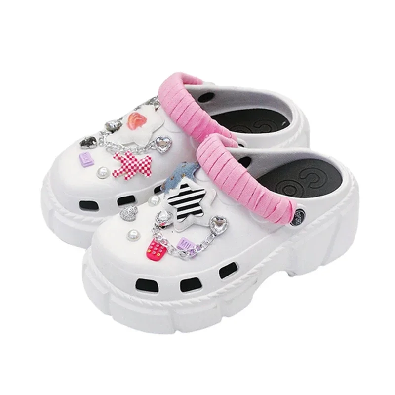 Zawieszka do butów DIY szpilki kreatywny Pentagram odpinana dekoracyjna klamra do otworów zestaw zawieszek do butów akcesoria dla dzieci dziewczyny prezent