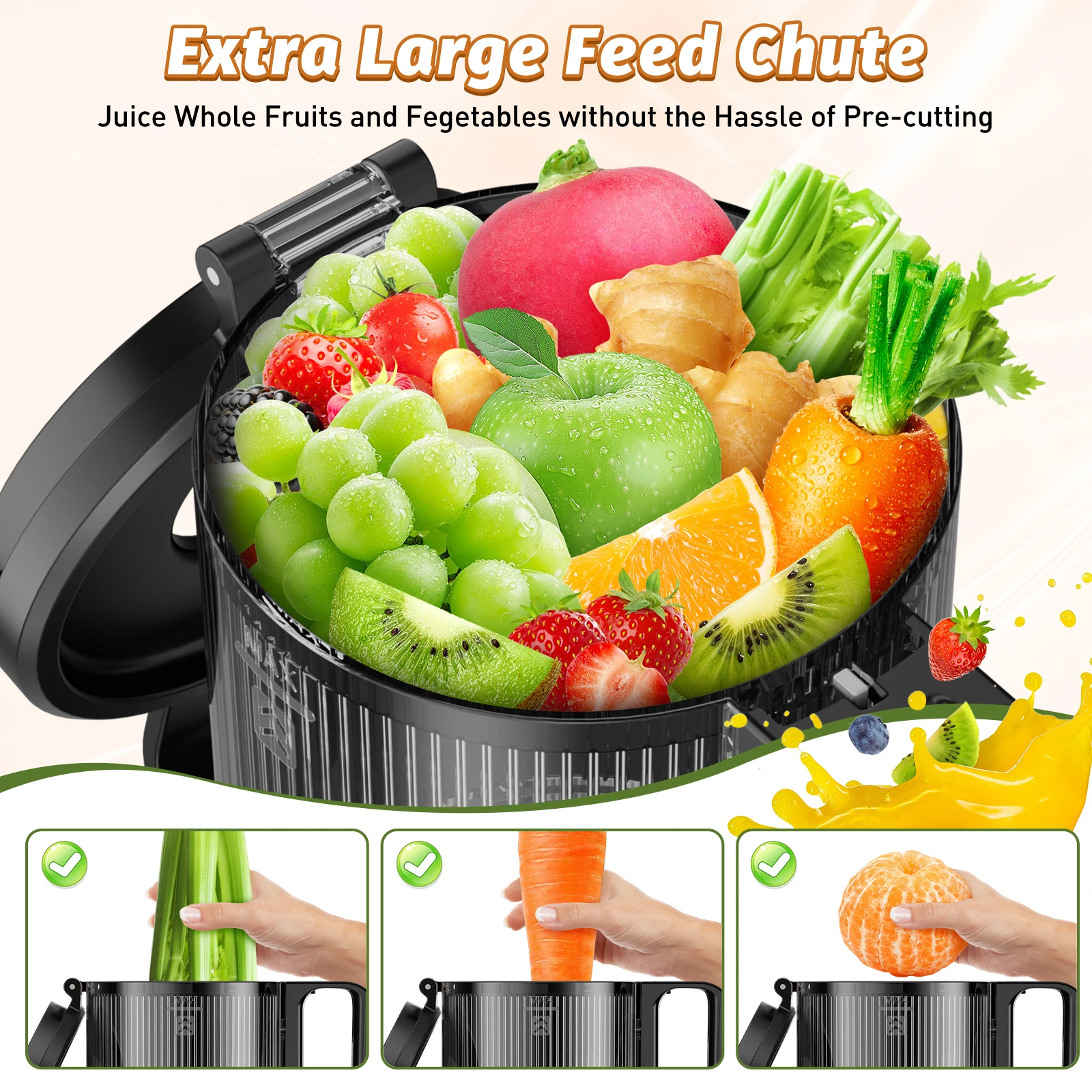 Tolife Slow Masticating Cold P - огляд і ціна Electric Slow Juicer Cold Press