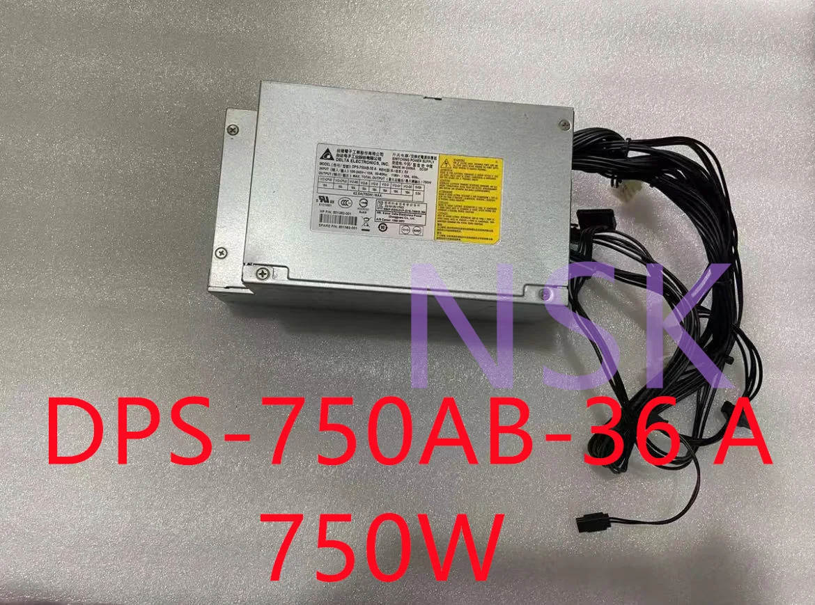 Original DPS-750AB-36 A  For HP Z4 G4 851382-001 750W MAX Workstation Power Supply  100% Test OK