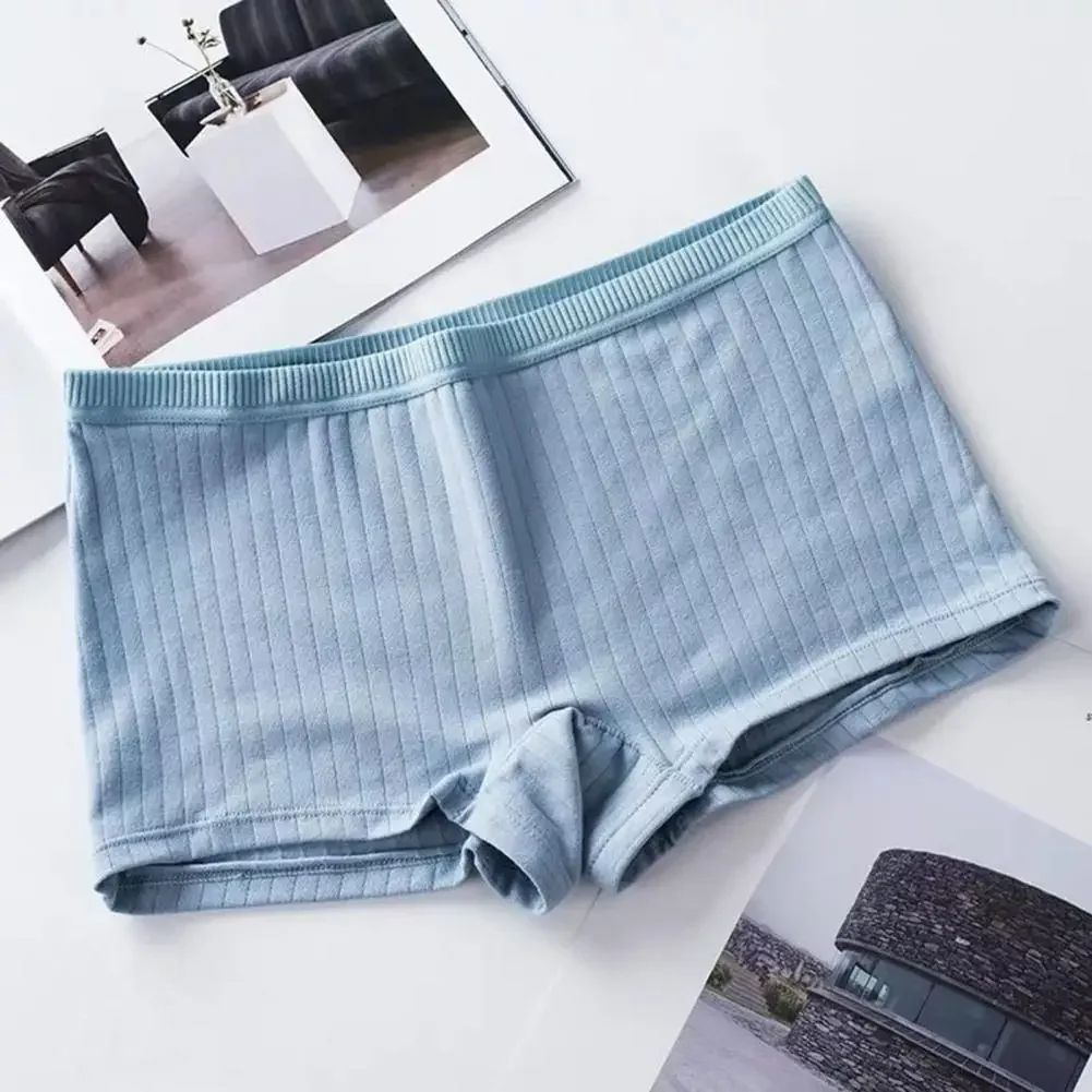 Dame Höschen mittlere Taille Dame Boxer Unterwäsche hohe Elastizität Sicherheit Shorts für Frauen einfarbig plus Größe Shorts gemütliche Höschen