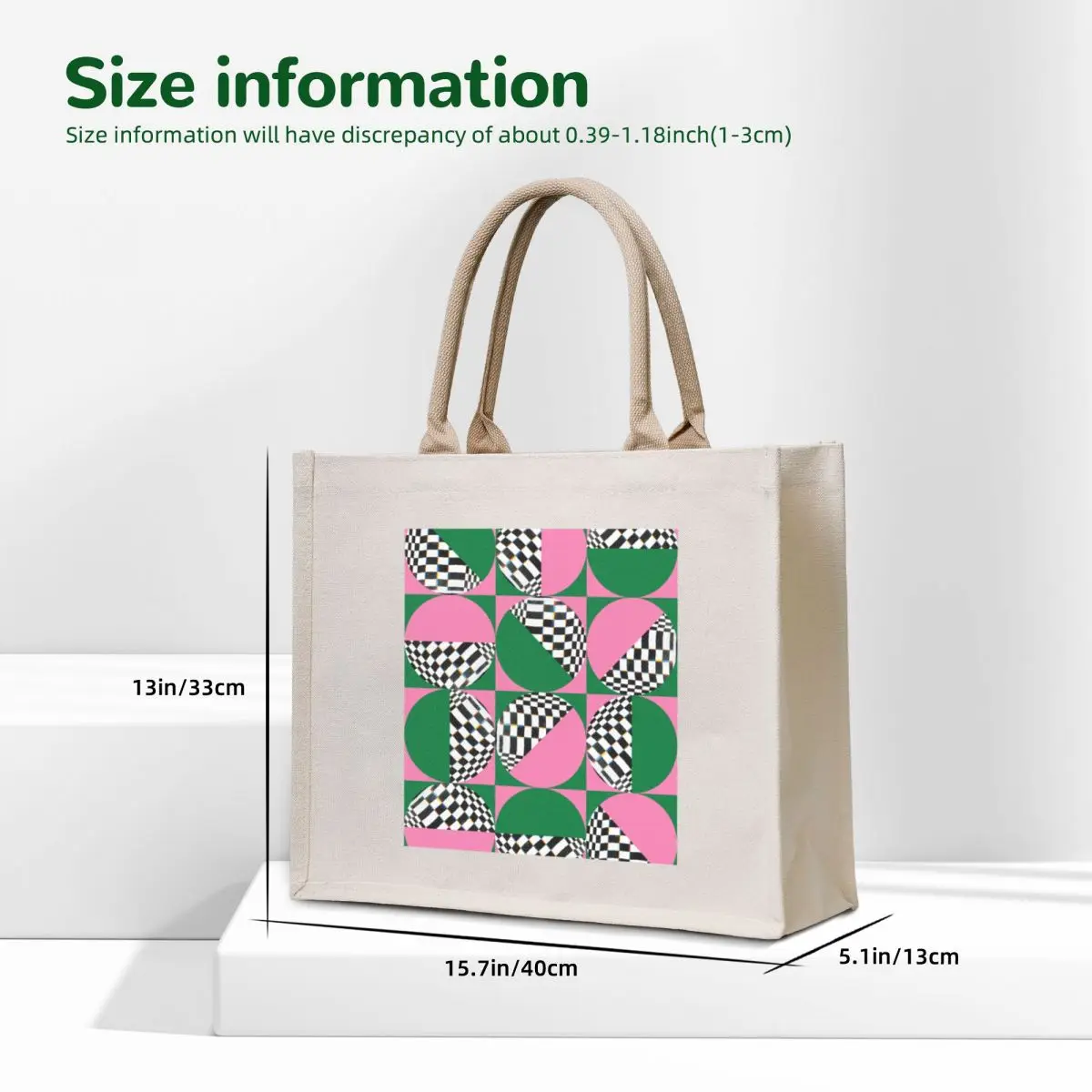 Abstract Illustration Geometric Poster Tote Bag Canvas bag Canvas shopping bag logo Shopper