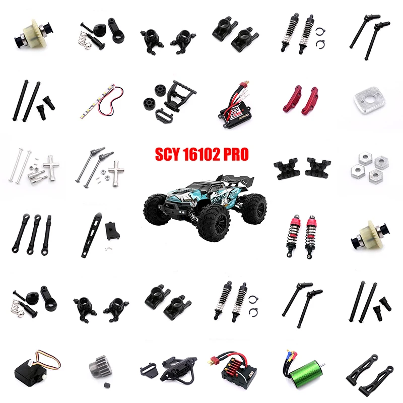 

Brushed RC Car Accessories 6028 6029 6030 6031 High Speed Toy Car Upgrade Part RC Parts，For SCY 16101 16102 16103 16201