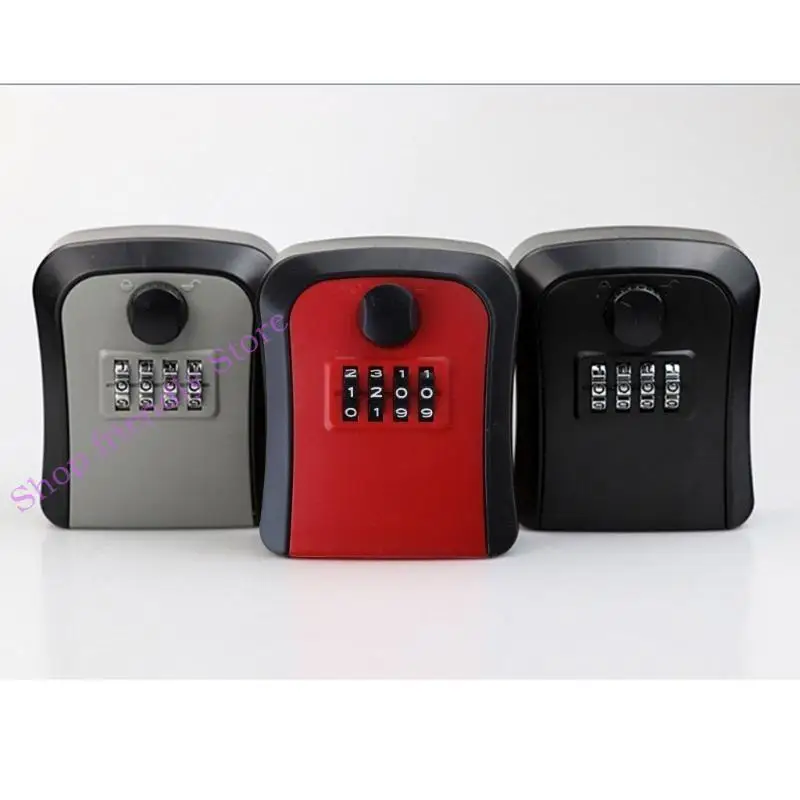 594A 4 Digit Code Key Lock Box Wall Mount Key Safe Waterproof Outdoor Key Hider Box