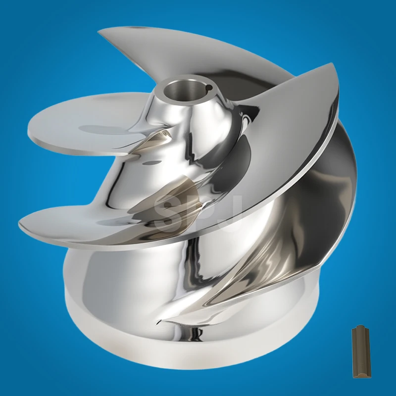 

3-Blade Outboard Jet Impeller 414 for Pump Jet Small Series Marine River Jet Boat Pump Impeller