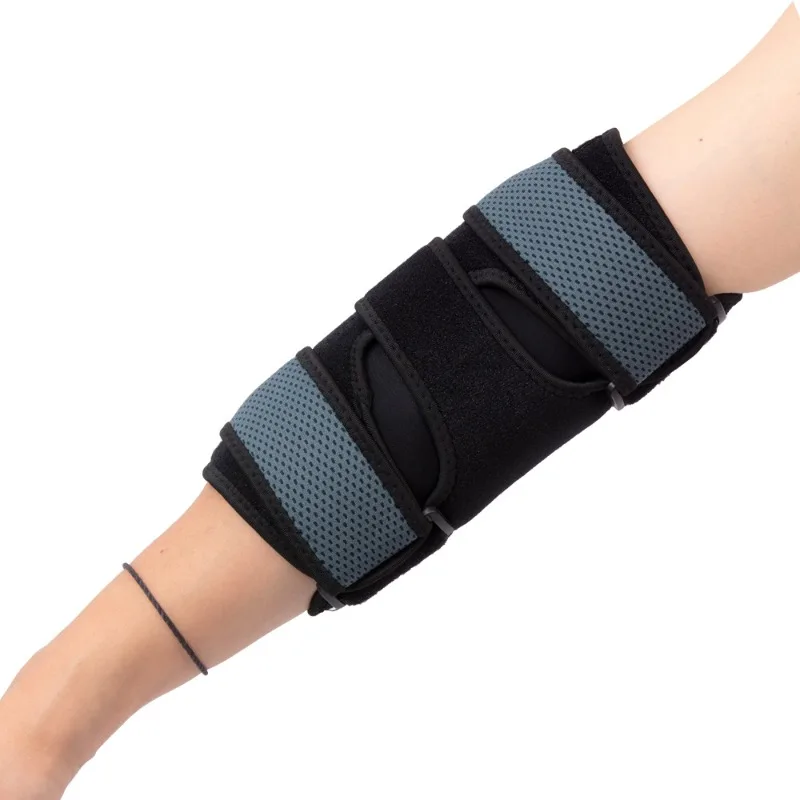 Basketball Elbow Pads Aluminum Strip Detachable Strap Arm Protector Anti‑Collision Joint Stabilizer Training Protective Gear