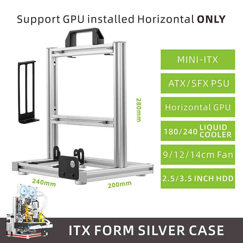 Variant: ITX BlockCase Silver