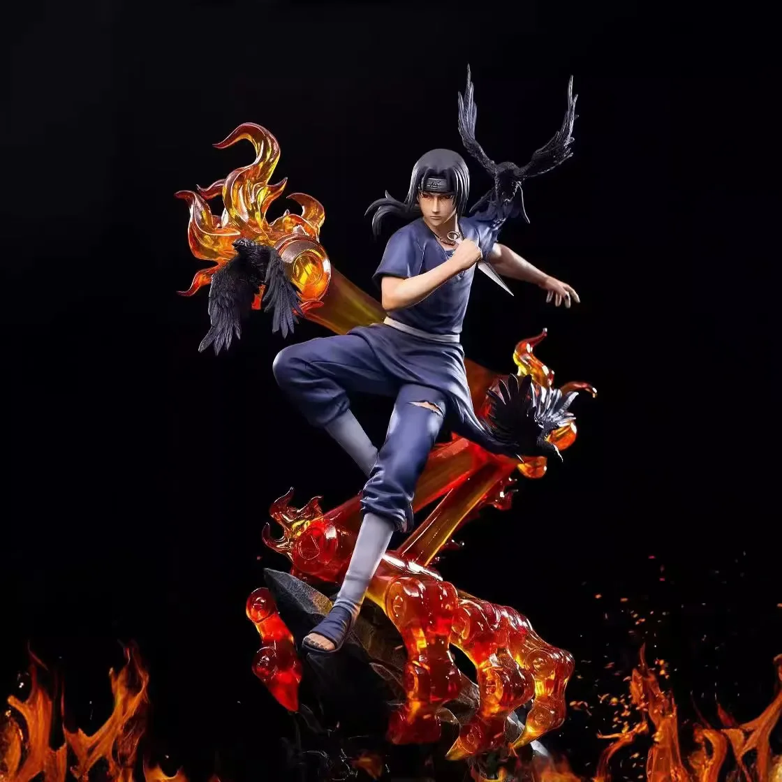 

Anime Naruto Figurine GK Model Battle Itachi Uchiha Action Figure Statue Toy Doll Collection PVC Decoration Gift