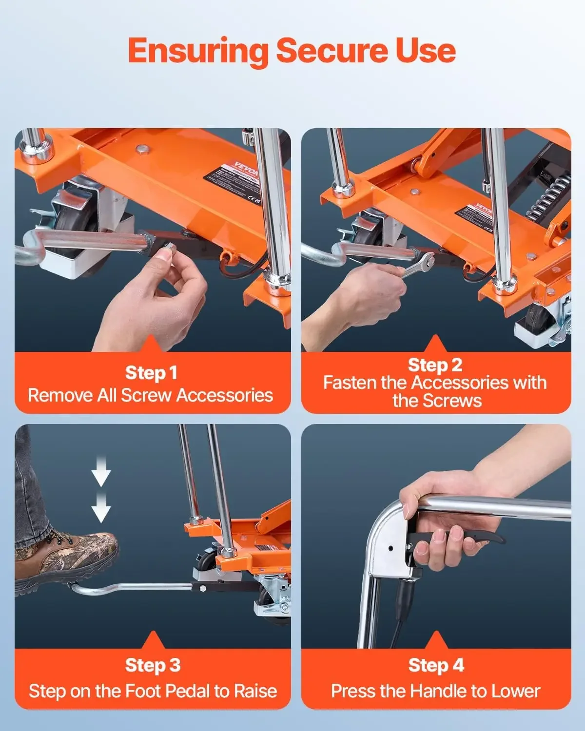 [مخزون محدود، اشتر الآن! ]طاولة رفع هيدروليكية، سعة 500 رطل، ارتفاع الرفع 47.2 بوصة، عربة طاولة رفع مقصية مزدوجة مع 4 عجلات