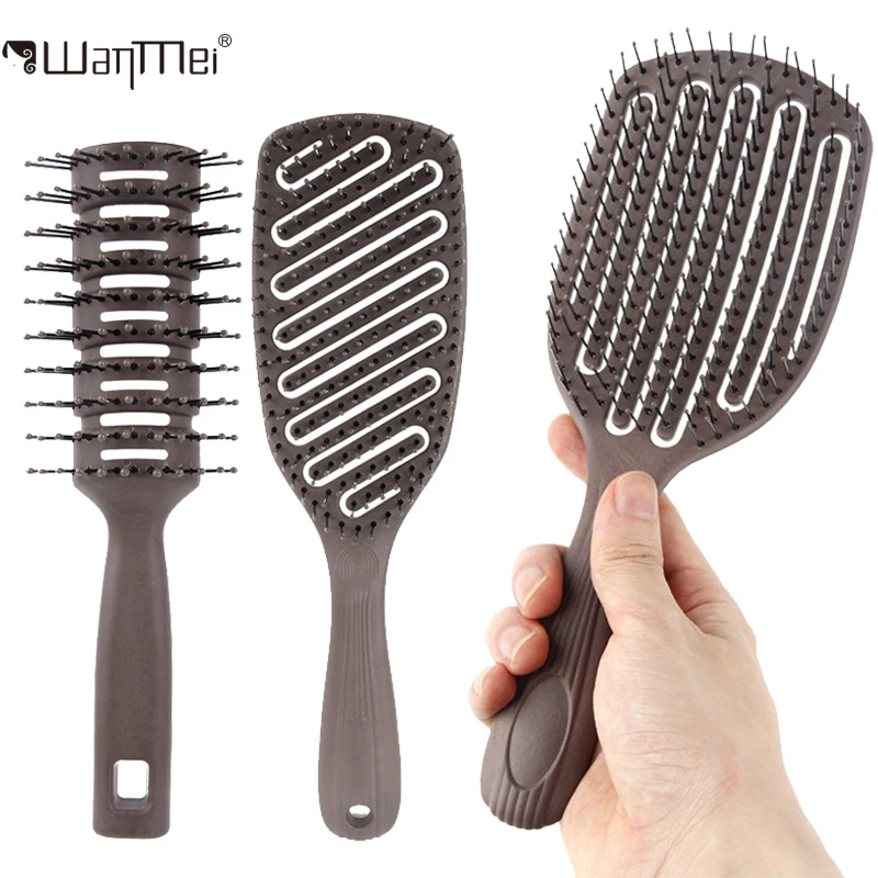 

WANMEI 1/3 piece new anti-static tangled hair comb hair massage brush hollow out curly hair brush hair salonhair salon tools