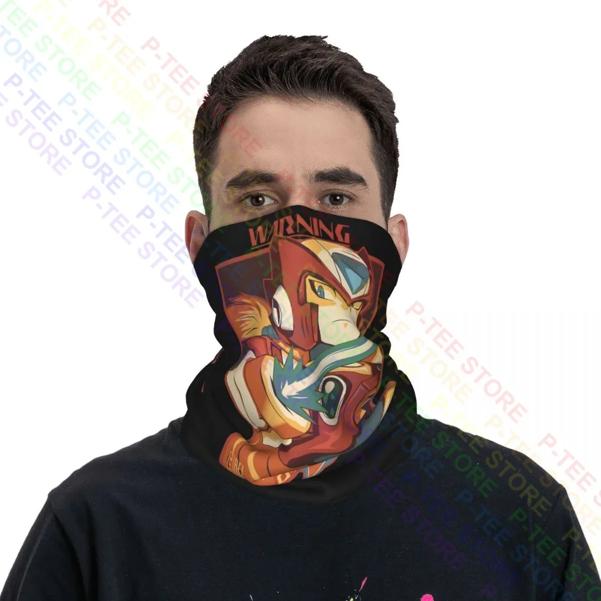 Zero Maverick Hunter Rockman X Megaman X Neck Gaiter Bandana Scarf Face Mask Simple Quick Dry Breathable